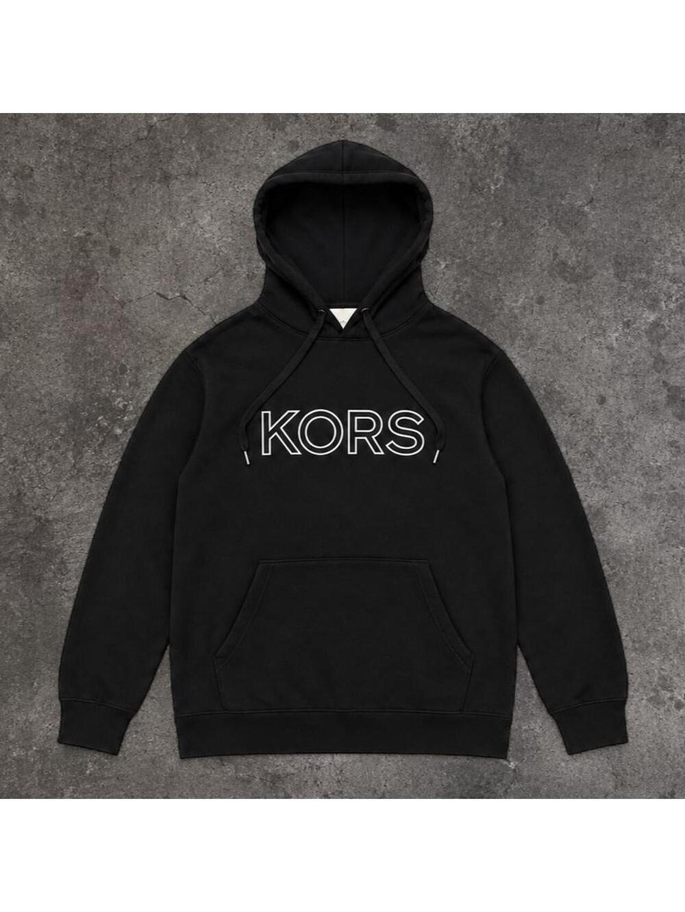 Michael Kors Women's Black and Grey Hoody